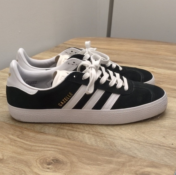 Black & White Adidas Gazelles ADV - Picture 2 of 5